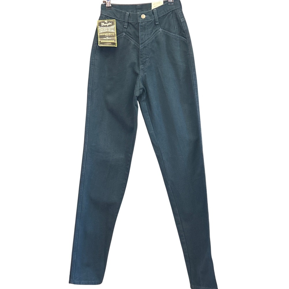 90s Wrangler Bareback Jeans Deadstock Western Cowgirlcore Rodeo Pocketless Teal